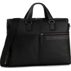 Torba na laptopa PIQUADRO - CA4027W96 N. Czarne torby męskie skórzane Piquadro, bez wzorów, ze skóry. Za 1489,00 zł.