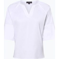 Franco Callegari - Bluzka damska, biały. Białe bluzki damskie Franco Callegari, z aplikacjami, eleganckie, bez kołnierzyka, bez rękawów. Za 79,95 zł.