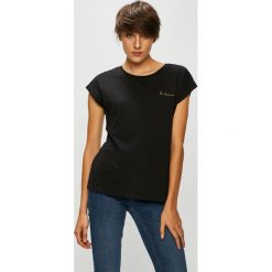 Vero Moda - Top Edin. Szare topy damskie Vero Moda, l, z bawełny, z okrągłym kołnierzem. W wyprzedaży za 39,90 zł.