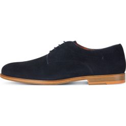 Geox półbuty męskie Bayle 41 ciemnoniebieskie. Niebieskie buty wizytowe męskie Geox, bez wzorów, eleganckie, bez zapięcia. W wyprzedaży za 369,00 zł.
