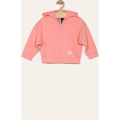 Adidas Performance - Bluza dziecięca 104-170 cm. Różowe bluzy dziewczęce adidas Performance, z aplikacjami, z bawełny, bez rękawów, z kapturem. Za 199,90 zł.