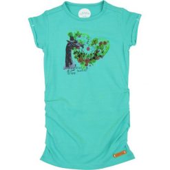 Nativo - Top dziecięcy 104-164 cm. Niebieskie topy damskie marki Nativo, z bawełny, z okrągłym kołnierzem. W wyprzedaży za 34,90 zł.