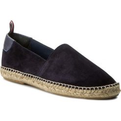 Espadryle męskie: Espadryle TOMMY HILFIGER – Th Suede Espadrille FM0FM00651 Midnight 403