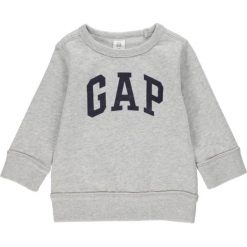 Bluza w kolorze szarym. Szare bluzy niemowlęce Gap Kids, z nadrukiem, bez rękawów, bez kaptura. W wyprzedaży za 54,95 zł.