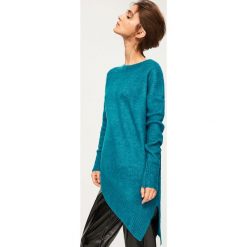 Długi sweter - Turkusowy. Niebieskie swetry klasyczne damskie marki Reserved, l. Za 79,99 zł.