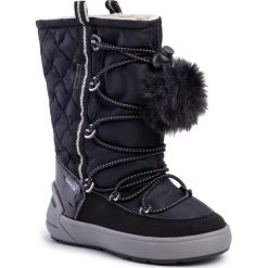 Śniegowce GEOX - J Sleigh G.B Abx B J949SB 0FU50 C9999 M Black. Czarne śniegowce dziewczęce Geox, bez zapięcia. W wyprzedaży za 219,00 zł.