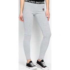 Spodnie damskie: Szare Legginsy Casual Love