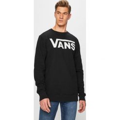 Vans - Bluza. Czarne bluzy męskie Vans, s, z nadrukiem, z bawełny, z okrągłym kołnierzem, bez rękawów, bez kaptura. W wyprzedaży za 199,90 zł.