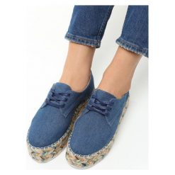 Granatowe Espadryle Quick Kiss. Niebieskie espadryle damskie Born2be, z bawełny, na platformie. Za 89,99 zł.