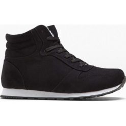 Wysokie sneakersy bonprix czarny. Czarne buty sportowe damskie bonprix, bez wzorów, ze skóry, sportowe. Za 84,99 zł.
