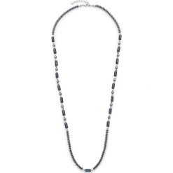 Naszyjniki damskie: Srebrny naszyjnik "Falena" z zawieszką - dł. 90 cm