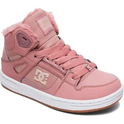 DC tenisówki dziewczęce Pure High-Top 35 różowe. Różowe trampki dziewczęce DC, bez wzorów, z tkaniny, na sznurówki. Za 282,00 zł.