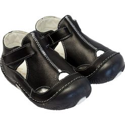 Buciki niemowlęce: Skórzane buty niemowlęce w kolorze granatowym