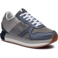 Sneakersy PEPE JEANS - Zion Mesh PLS30906 Union Blue. Szare półbuty damskie Pepe Jeans, z jeansu. W wyprzedaży za 229,00 zł.