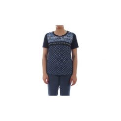 T-shirty z krótkim rękawem Elena Miro' G470L0 8160. Niebieskie t-shirty damskie Elena Miro', xl, bez wzorów, bez kołnierzyka. Za 372,57 zł.