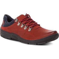 Półbuty LASOCKI FOR MEN MI07-A603-A463-03. Czerwone półbuty męskie Lasocki For Men, bez wzorów, ze skóry, bez zapięcia. Za 189,99 zł.