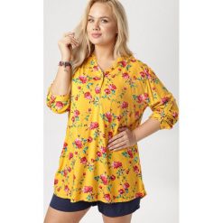 Żółta Bluzka Adrerina. Żółte bluzki damskie Born2be, xl, bez wzorów, bez kołnierzyka, bez rękawów. W wyprzedaży za 59,99 zł.