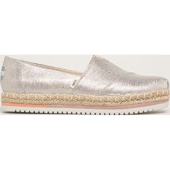 Toms - Espadryle Platform Alparagata. Szare espadryle damskie Toms, bez wzorów, z gumy, bez obcasa, na obcasie. W wyprzedaży za 269,90 zł.