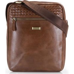Torba 86-4U-504-4. Pomarańczowe listonoszki męskie Wittchen, w paski, klasyczne, małe. Za 339,15 zł.