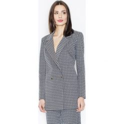 Szara Elegancka Marynarka na Dwa Guziki. Szare marynarki damskie FIGL, s, bez wzorów, z elastanu. Za 198,90 zł.