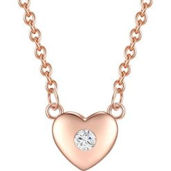Pozłacany naszyjnik z elementem ozdobnym - dł. 42 cm. Żółte naszyjniki damskie Tess Diamonds, Carat 1934 & Co., z cyrkonią, srebrne. W wyprzedaży za 89,95 zł.