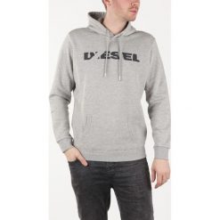 Diesel S-Agnes-Bro Bluza Szary. Szare bluzy męskie Diesel, s, z haftami, z bawełny, bez kołnierzyka, bez rękawów, bez kaptura. Za 464,95 zł.