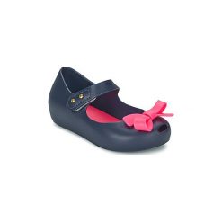 Baleriny Dziecko Melissa MINI ULTRAGIRL BOW 12. Niebieskie baleriny dziewczęce Melissa, bez wzorów, bez obcasa. Za 159,20 zł.