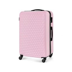 Walizka kabinowa 55x35x22cm ABS STL870 różowy. Różowe walizki Solier Luggage, bez wzorów, z gumy. Za 129,00 zł.