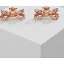 Kolczyki damskie: Ted Baker OLITTA MINI OPULENT PAV BOW Kolczyki rose goldcoloured