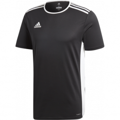 Koszulka adidas Entrada 18 (CF1035). Czarne koszulki sportowe męskie marki Adidas, m, bez wzorów, z poliesteru, bez kołnierzyka, bez rękawów, na fitness i siłownię. Za 49,99 zł.