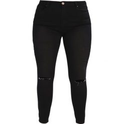 Second Script Curve LEO DISTRESSED SKINNY Jeansy Slim Fit black. Czarne jeansy damskie relaxed fit marki Second Script Curve, z bawełny. Za 189,00 zł.