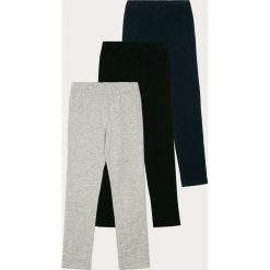 GAP - Legginsy dziecięce 104-176 cm (3-pack). Szare spodnie dziewczęce GAP, bez wzorów, z elastanu. Za 159,90 zł.