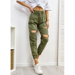 Spodnie Tom Denim Kolor Khaki S. Czarne spodnie damskie LIGARI JEANS, s, z elastanu. Za 139,00 zł.