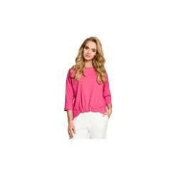 Bluzy Moe M315 Bluza z gumką z przodu. Różowe bluzy damskie Moe, s, bez wzorów, bez rękawów, bez kaptura. Za 89,00 zł.