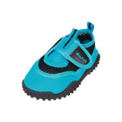 Playshoes Buty do wody neonblue - niebieski - Gr.Moda (6 - 24 miesięcy ). Niebieskie buciki niemowlęce marki Playshoes, z tkaniny. Za 59,00 zł.