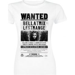 Bluzki asymetryczne: Harry Potter Wanted Bellatrix Koszulka damska biały