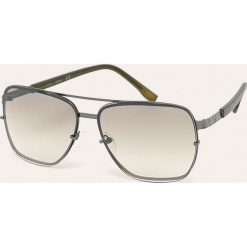 Guess Jeans - Okulary GF5038.08P. Zielone okulary przeciwsłoneczne męskie Guess Jeans, z jeansu. W wyprzedaży za 399,90 zł.