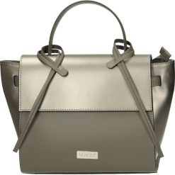 Torba - A-5396-M R GR. Szare torebki klasyczne damskie Venezia, ze skóry. Za 249,00 zł.
