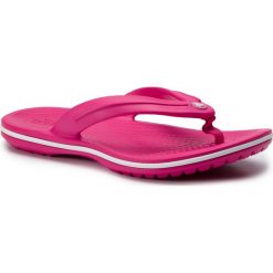 Japonki CROCS - Crocband Flip Gs 205778 Candy Pink. Różowe klapki damskie Crocs, bez wzorów, z tworzywa sztucznego, bez obcasa. W wyprzedaży za 79,00 zł.