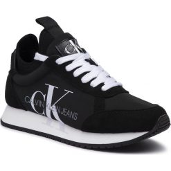 Sneakersy CALVIN KLEIN JEANS - Josslyn B4R0825 Black. Czarne półbuty damskie Calvin Klein Jeans, z jeansu. W wyprzedaży za 479,00 zł.
