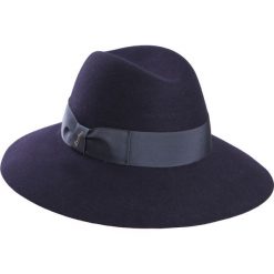 Kapelusz BORSALINO CLAUDETTE. Niebieskie kapelusze damskie Borsalino, bez wzorów, klasyczne. W wyprzedaży za 770,00 zł.