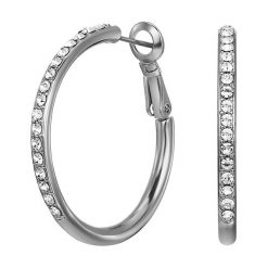 Kolczyki damskie: Kolczyki-koła „Bailee” z kryształkami Swarovski