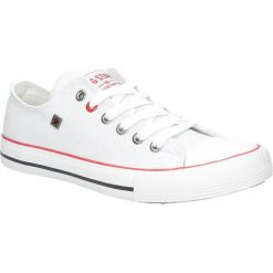 Trampki sznurowane Big Star T27402. Szare trampki i tenisówki damskie BIG STAR, bez wzorów, na sznurówki. Za 78,99 zł.