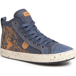Sneakersy GEOX - J Alonisso B. F J022CF 010CL C4002 S Navy. Niebieskie trampki chłopięce Geox, bez wzorów, ze skóry, na sznurówki. W wyprzedaży za 259,00 zł.