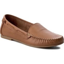 Mokasyny FILIPE - 8130 Camel. Pomarańczowe mokasyny damskie marki Filipe, ze skóry, na obcasie. W wyprzedaży za 169,00 zł.