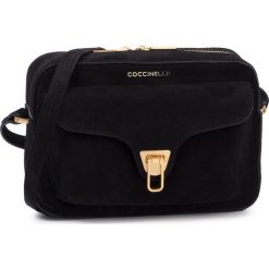Torebka COCCINELLE - FF1 Beat Suede E1 FF1 15 02 01 Noir. Czarne listonoszki damskie Coccinelle, bez wzorów, ze skóry, bez dodatków. Za 1249,00 zł.