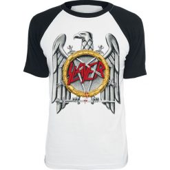 Slayer Eagle T-Shirt biały/czarny. Białe t-shirty męskie z nadrukiem marki Slayer, l, z okrągłym kołnierzem. Za 94,90 zł.