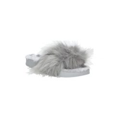 Klapki damskie: Klapki Casu Klapki z futerkiem LS0702-1