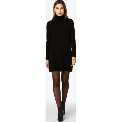 VG - Sukienka damska z wełny merino, czarny. Czarne sukienki damskie VG, l, bez wzorów, z wełny, eleganckie, bez kołnierzyka, bez rękawów. Za 299,95 zł.