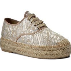 Espadryle KANNA - KV6140 Tye Dye Ch Gris. Brązowe espadryle damskie na koturnie marki Kanna, z materiału. W wyprzedaży za 239,00 zł.